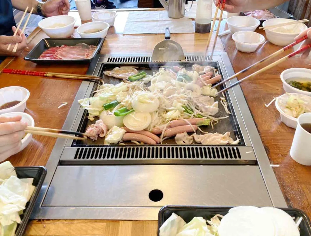 休憩時間 バーベキュー